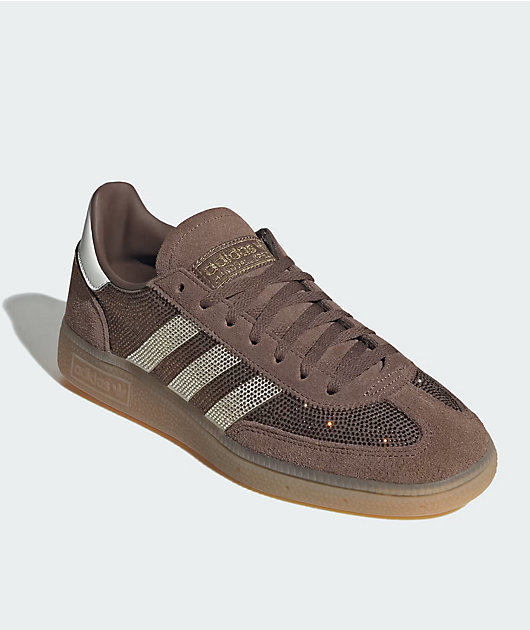 adidas Originals Handball Spezial Rhinestone Earth Strata, Off White & Gold Metallic Shoes