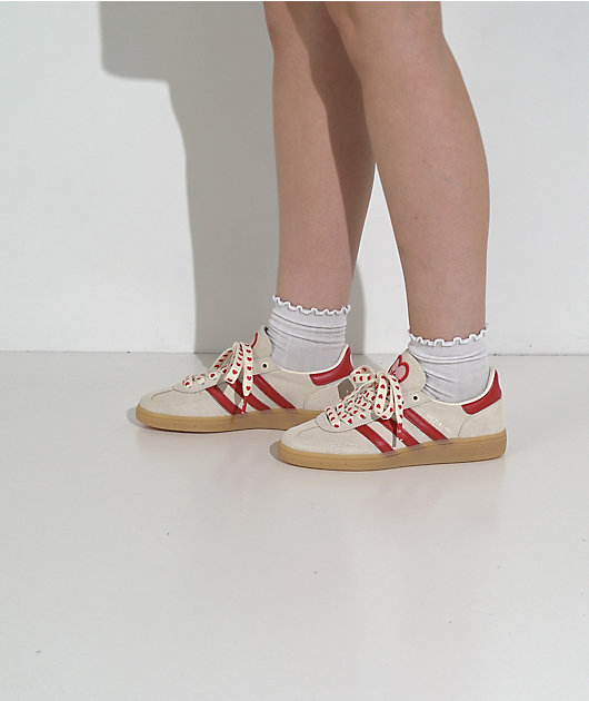 adidas Originals Handball Spezial Valentines Red & Cream Shoes video