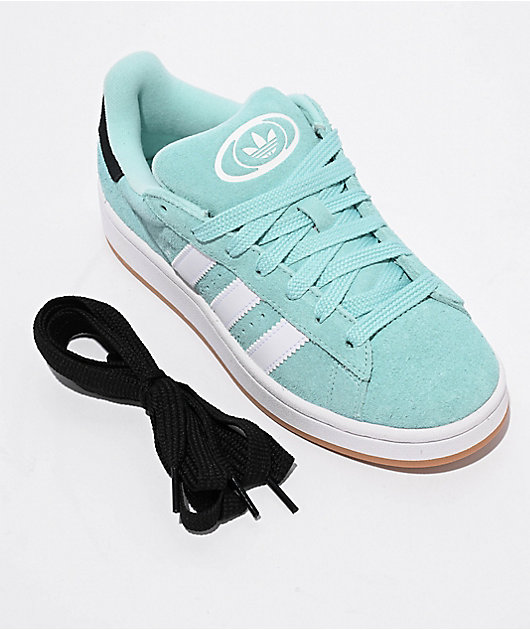 adidas Originals Kids' Campus 00S J Semi Flash Aqua, FTW White