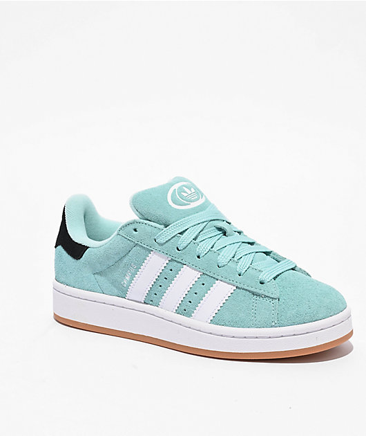 adidas Originals Kids' Campus 00s Aqua, White, & Gum Shoes | Zumiez