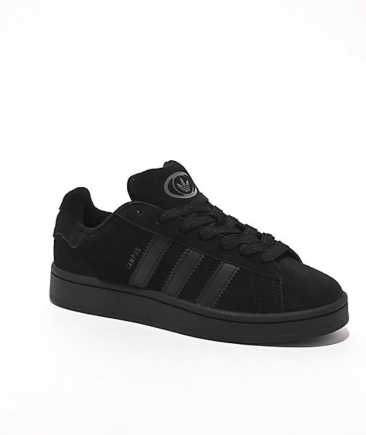 retro adidas all black trainers