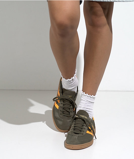 adidas Originals Kids Handball Spezial Energy Green, Pure Sulfur & Gum Shoes video