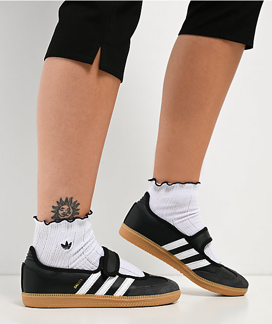 adidas Originals Metal Ruffle 3-Pack White Ankle Socks