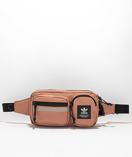 【ADIDAS】Original PU Square Crossbody Leather Brown adidas Rectangle Brown Crossbody Bag | Zumiez