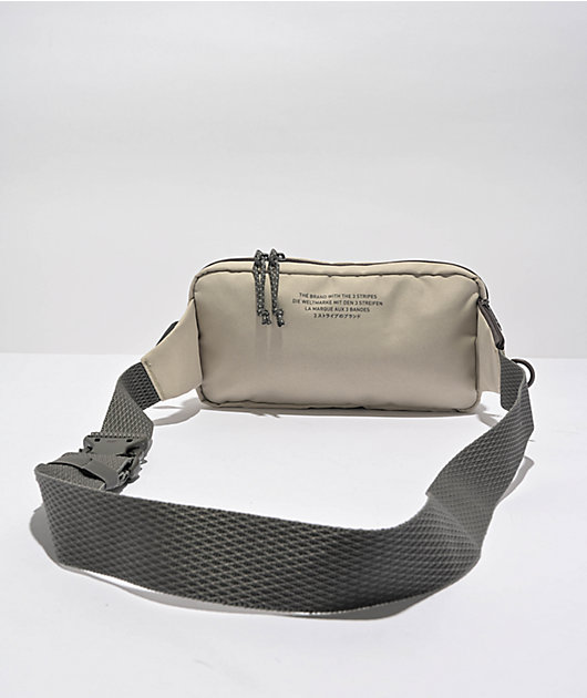 adidas Originals Rectangle Putty Charcoal Fanny Pack Zumiez