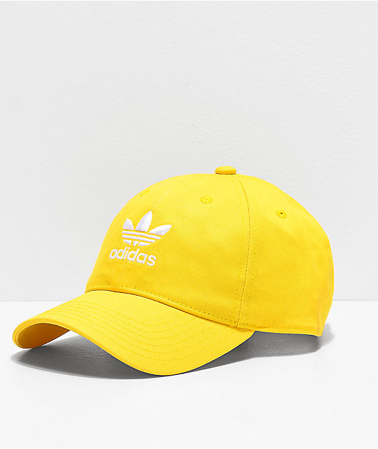 yellow adidas hat
