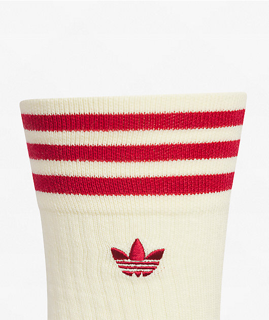adidas Originals Roller Natural, Blue & Khaki 3 Pack Crew Socks
