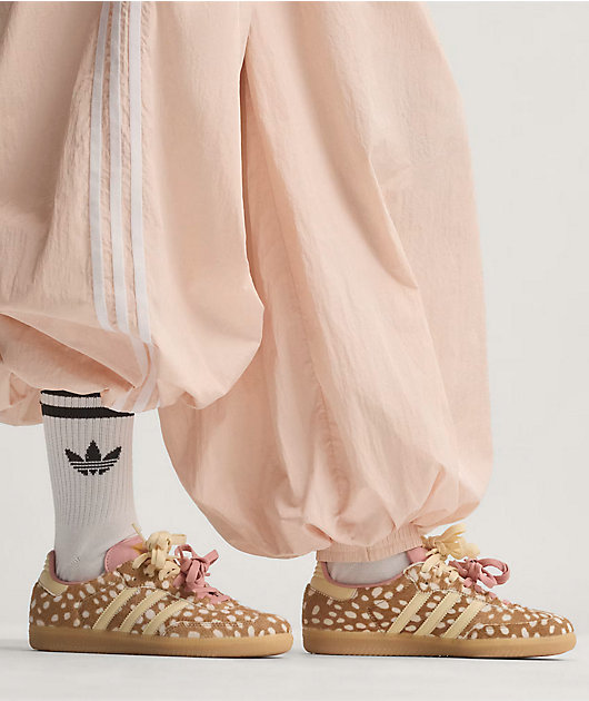 adidas Originals Samba OG Fawn Faux-Fur Brown Desert, Warm Vanilla & Wonder Mauve Shoes