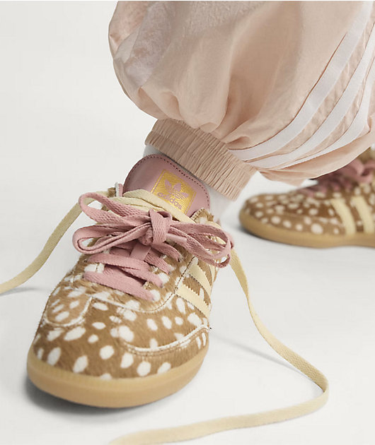 adidas Originals Samba OG Fawn Faux-Fur Brown Desert, Warm Vanilla & Wonder Mauve Shoes