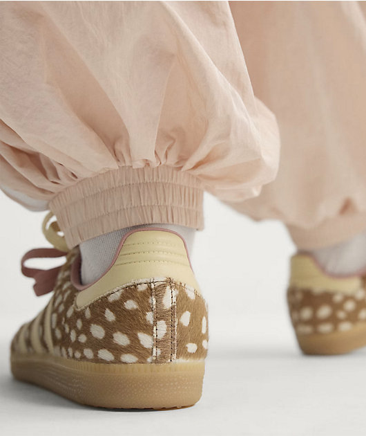 adidas Originals Samba OG Fawn Faux-Fur Brown Desert, Warm Vanilla & Wonder Mauve Shoes