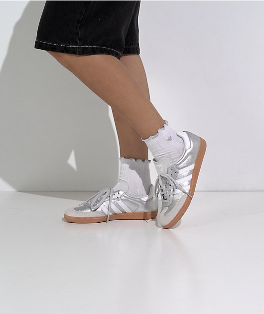 adidas Originals Samba OG Silver & White Shoes video