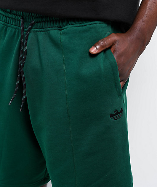 adidas Originals Shmoofoil Featherweight Dark Green Sweat Shorts