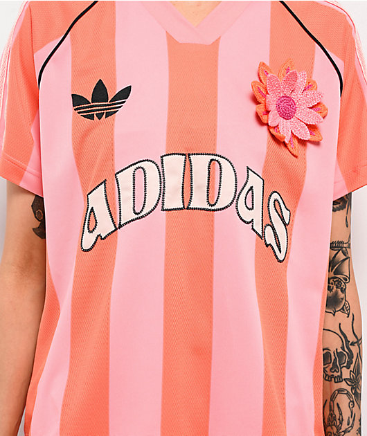 ★ adidas★ Summer Glow Jersey Solar Orange Sepia Pink KC06 adidas Originals Summer Glow Pink & Orange Jersey | Zumiez