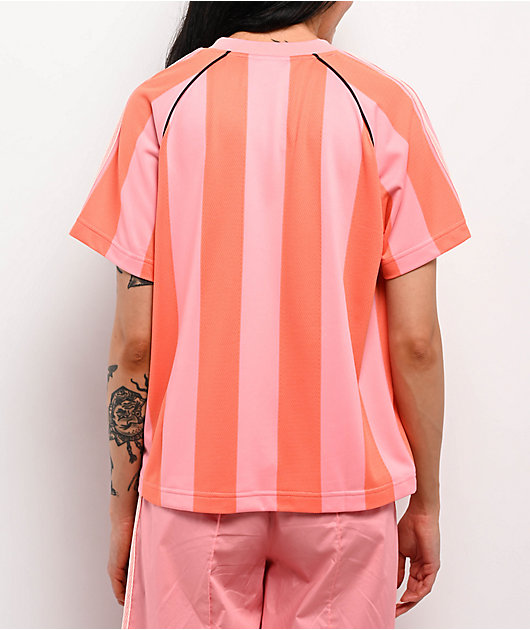 ★ adidas★ Summer Glow Jersey Solar Orange Sepia Pink KC06 adidas Originals Summer Glow Pink & Orange Jersey | Zumiez