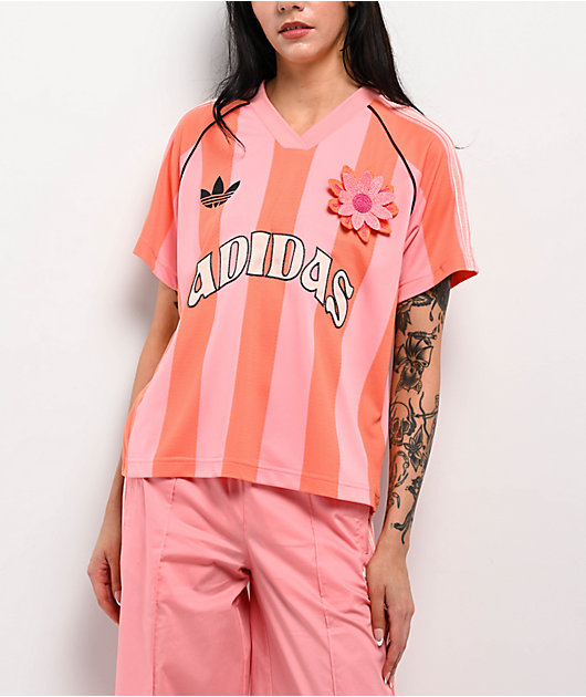 adidas★Summer Soccer Jersey トゥルーピンク/セミピンクグロー adidas Originals Summer Glow Jersey - Pink | Free Shipping