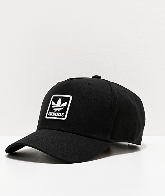 white and black adidas hat
