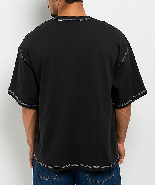 adidas Originals Trefoil Essentials Black T-Shirt | Zumiez