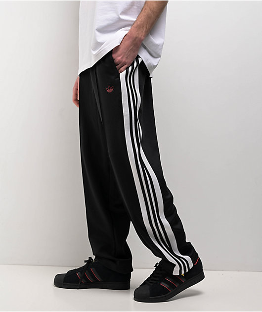 adidas Originals Tyshawn Black & Crystal White Track Pants | Zumiez