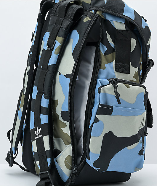 adidas Originals Utility 4.0 Blue, Black, & Grey Camo Backpack