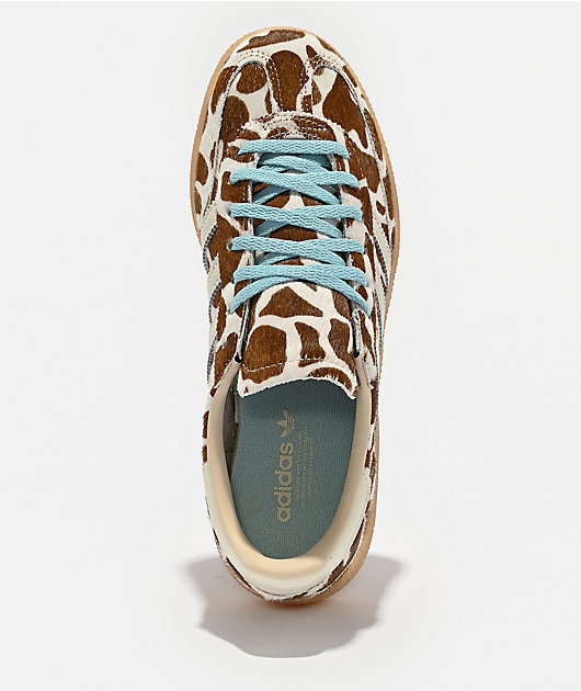 adidas Originals Women's Handball Spezial Cow Print Brown, White & Blue Shoes