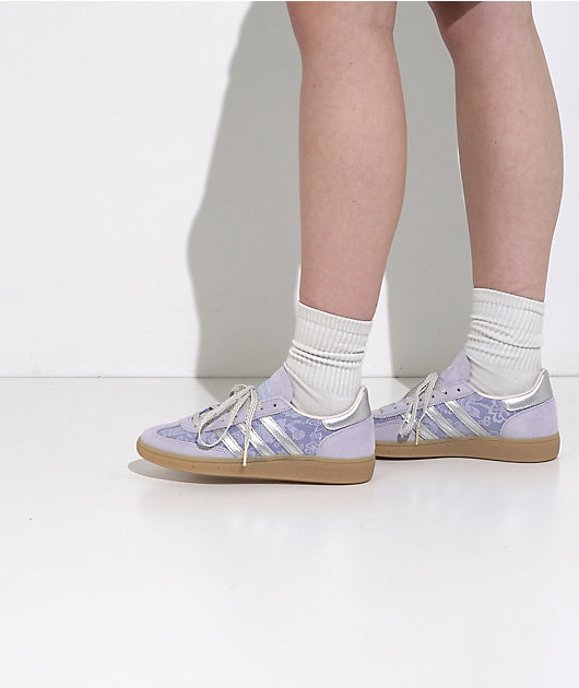 adidas Originals x Liberty London Handball Spezial Crystal Sky & Silver Metallic Shoes video