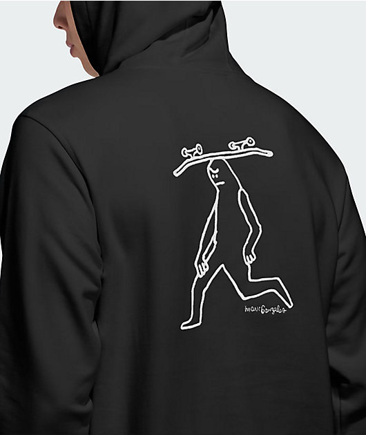 adidas Originals x Mark Gonzales Skate Head Black Hoodie | Zumiez