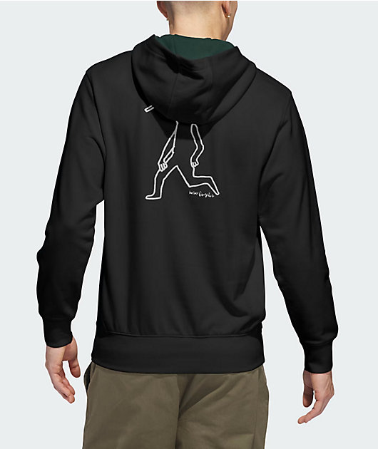 adidas Originals x Mark Gonzales Skate Head Black Hoodie | Zumiez