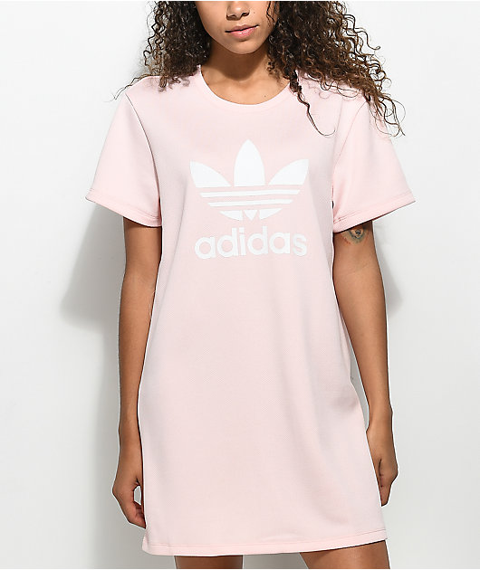 pastel pink adidas shirt