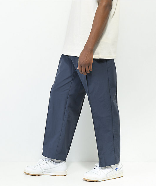Pintuck Pantalones en azul