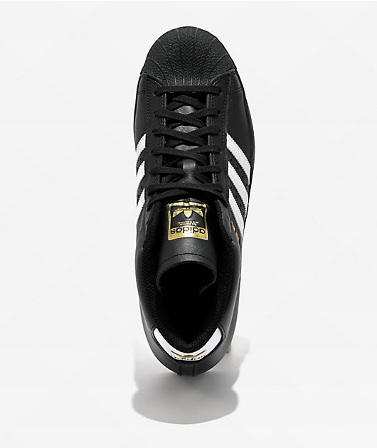 adidas Pro Model ADV Core Black & Crystal White High Top Skate Shoes