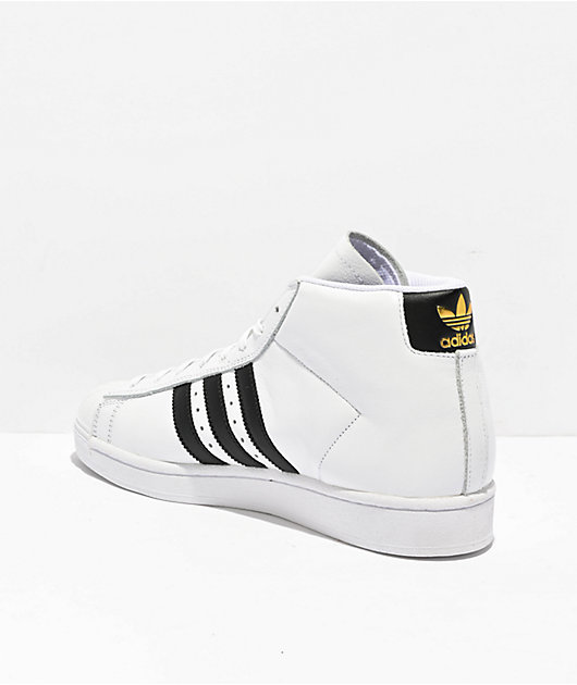 Adidas superstar pro model on sale white