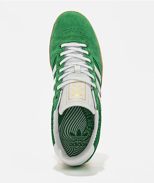 adidas Puig Indoor Green, Cloud White & Gum Skate Shoes