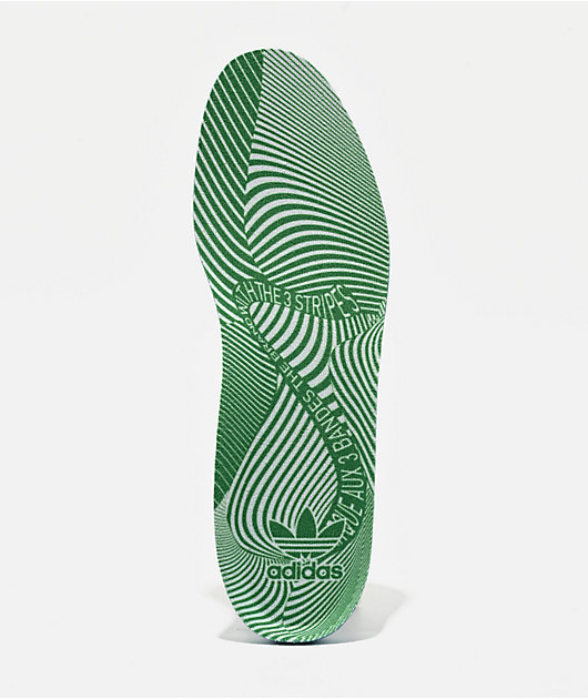 adidas Puig Indoor Green, Cloud White & Gum Skate Shoes