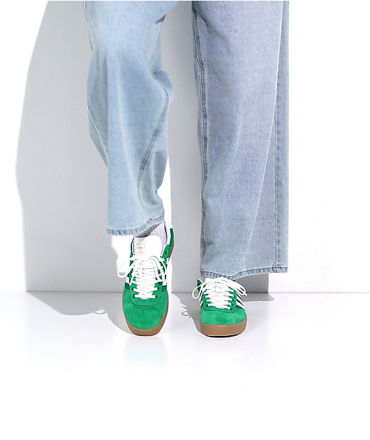 adidas Puig Indoor Green, Cloud White & Gum Skate Shoes