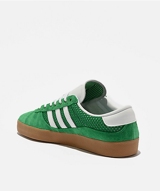 adidas Puig Indoor Green, Cloud White & Gum Skate Shoes