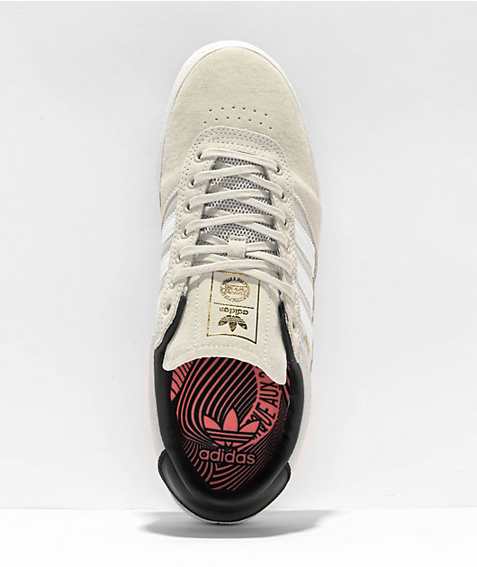 adidas Puig Indoor White & Grey Skate Shoes