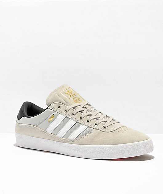 adidas Puig Indoor White Grey Skate Shoes Zumiez