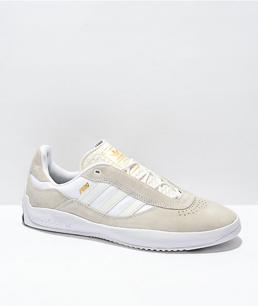 adidas Puig White & Gold Shoes | Zumiez