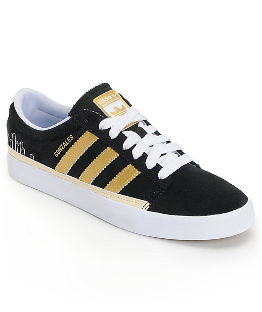 adidas Rayado Low Black \u0026 Gold Shoes | Zumiez