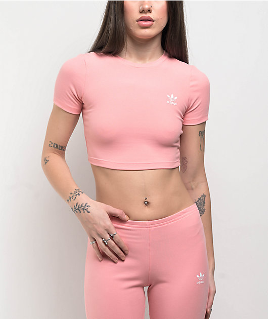 adidas crop top t shirt