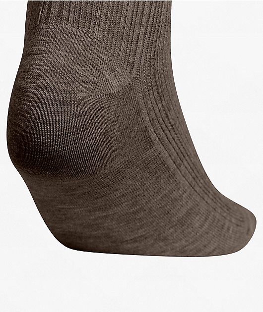 adidas Ruffle 3 Pack Brown, Cream & Grey Ankle Socks