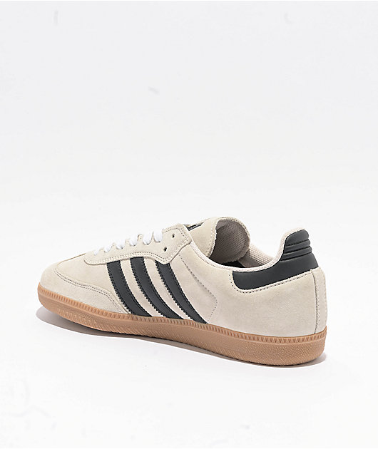 アムウェイ adidas Samba ADV Alumina, Core Black, & Gum Skate Shoes | Zumiez