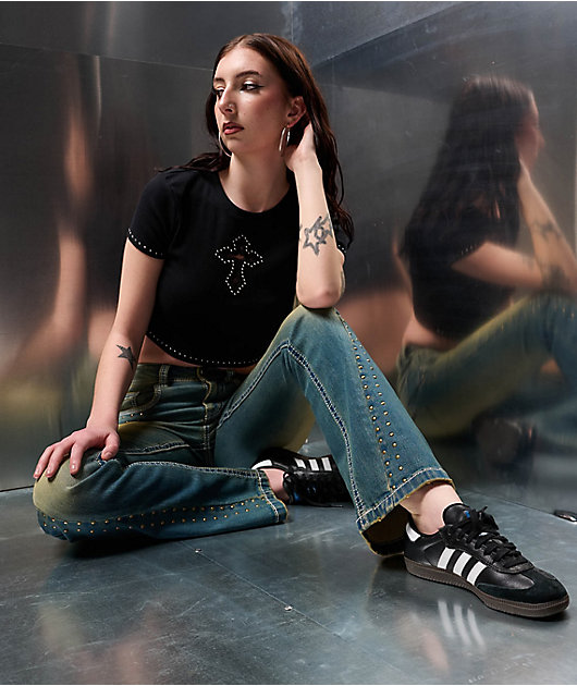 靴  Sanba ADV Black/white adidas Samba ADV Black, White & Gum Skate Shoes | Zumiez