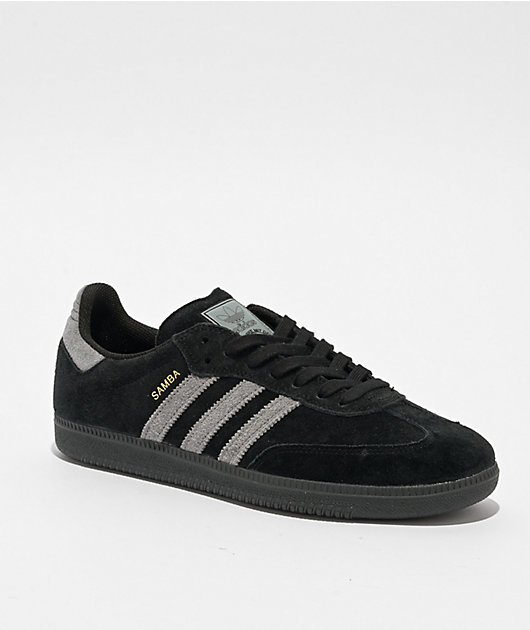 black on black adidas samba