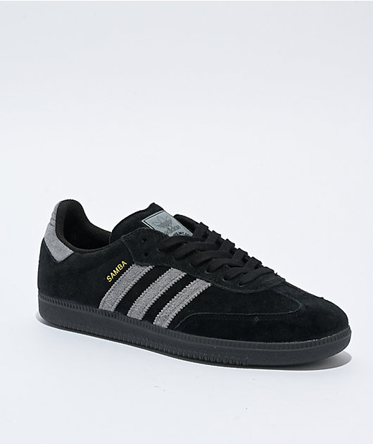 Adidas samba suede black top
