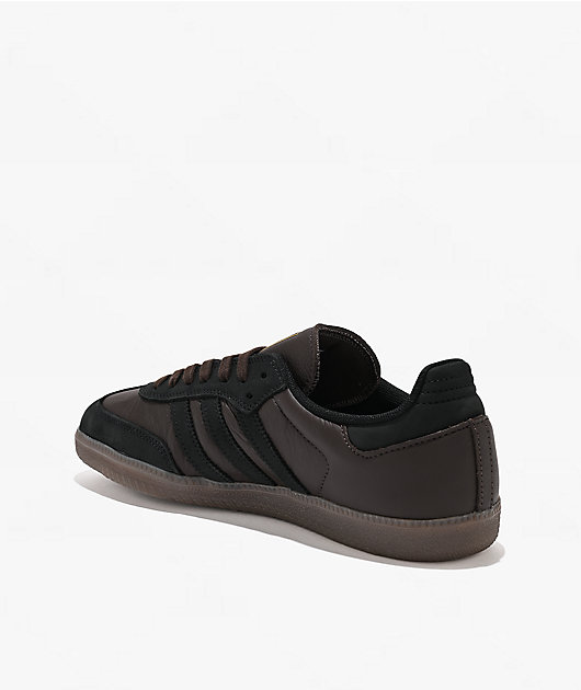 adidas Samba ADV Dark Brown, Black & Gum Skate Shoes