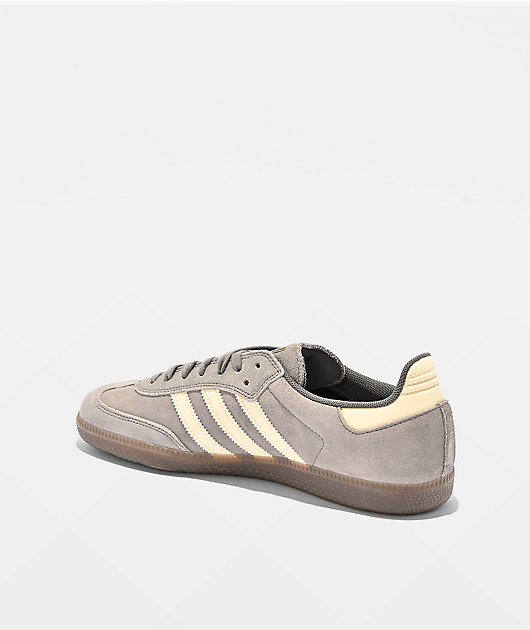 adidas Samba ADV Grey & White Skate Shoes