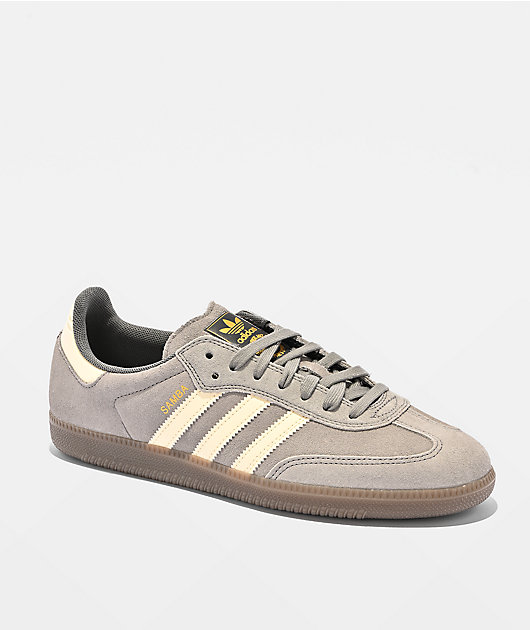 adidas Samba ADV Grey & White Skate Shoes