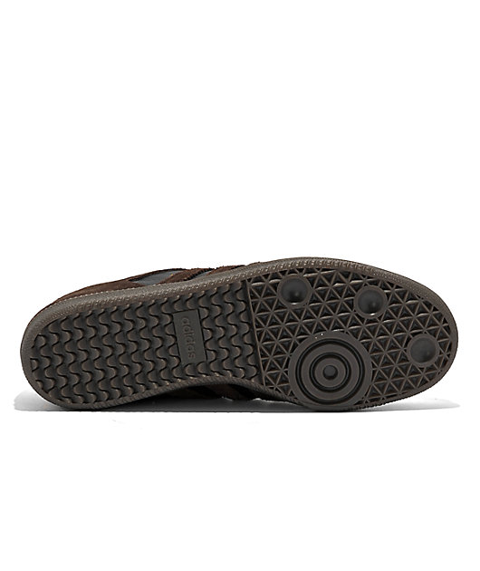 adidas Samba ADV x Kader Core Black, Brown & Gum Skate Shoes