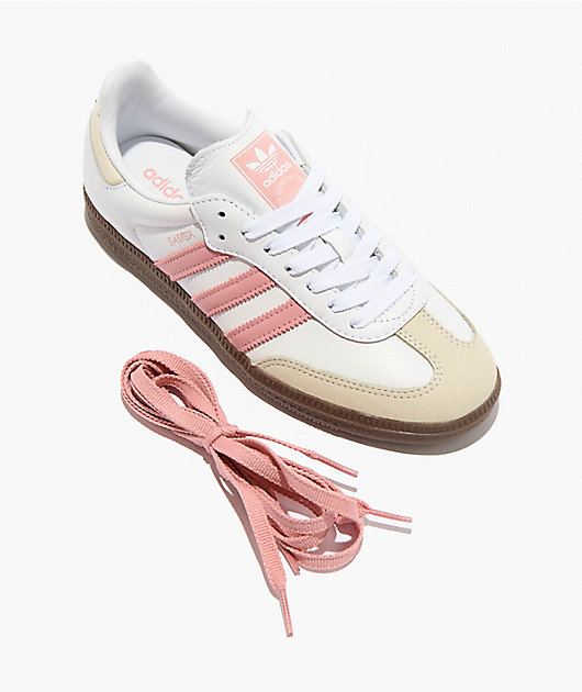 adidas Samba OG Cloud White & Mauve Shoes